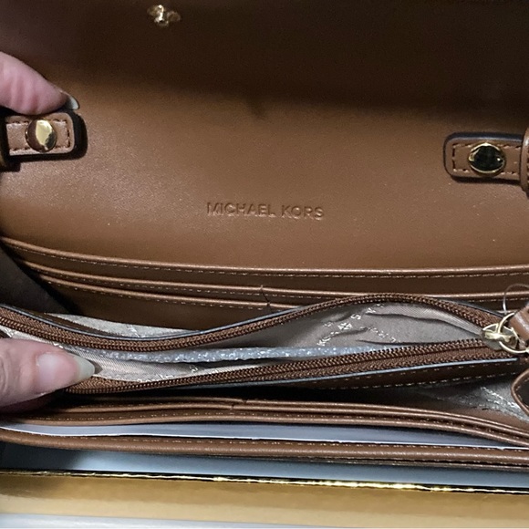 MK Jet Set Charm Large Wallet on a Chain NWT - Picture 7 of 12